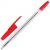 Ручка шариковая красная Brauberg Line 1,0мм корпус прозрачный линия письма 0,5мм