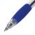 Ручка шариковая автоматическая синяя STAFF Basic корпус прозрачный грип 0,7мм