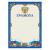 Грамота А4 Brauberg мелованный картон синяя 