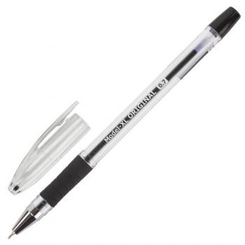 Ручка шариковая черная Brauberg Model-XL Original масляная с грипом уз 0,7мм линия письма 0,3