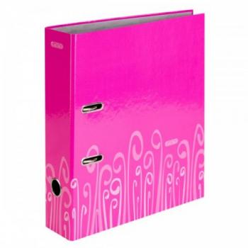 Папка с арочным механизмом (регистратор) 75мм Attache Fantasy ламин картон розовый