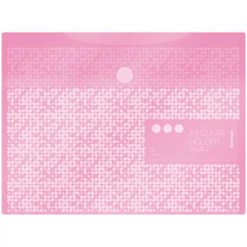 Конверт на липучке А4 Berlingo Starlight S 180мкм пастель розовая