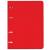 Тетрадь на кольцах А5 160х215мм 80л пластиковая обложка клетка Brauberg Красный 