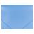 Папка на резинках Brauberg Office голубая до 300 листов 500мкм