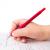 Ручка шариковая красная Staff  корпус прорезиненный 0,7мм линия письма 0,35мм
