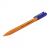 Ручка шариковая синяя Brauberg Solar 1мм трехгранная корпус оранжевый