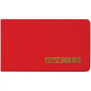 Визитница 20 визиток OfficeSpace карманная ПВХ красный