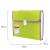 Портфель 13 отд А4 330х245х35мм Brauberg Joy пластик зеленый окантовка