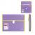 Портфель 13 отд А4 330х245х35мм Brauberg Joy пластик фиолетовый окантовка