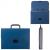 Портфель 13 отд А4 330х235х36мм Staff пластик синий индексные ярлыки фактура песок