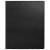 Папка на 2 кольцах Brauberg картон/ПВХ 35мм черная до 180 листов (удвоенный срок службы), 22837
