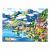 Картина по номерам А3 Остров сокровищ Прибрежный городок акриловые краски картон 2 кисти