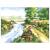 Картина по номерам А3 Остров Сокровищ Цветы у ручья акриловые краски картон кисть