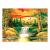 Картина по номерам А3 Остров Сокровищ Водопад акриловые краски картон 2 кисти