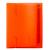 Тетрадь на кольцах А5 120л Brauberg 175х220мм пластик с резинкой оранжевая
