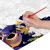 Раскраска по номерам А5 Юнландия Лунный Кот с акриловыми красками на картоне кисть