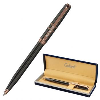 Ручка подарочная шариковая синяя Galant Sfumato Gold корпус металл детали розовое золото узел 0,7мм