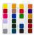 Краски акварельные медовые 24 цвета квадратные кюветы пластиковый пенал Brauberg Kids