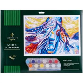 Картина по номерам Greenwich Line Сказочная лошадь А3 с акриловыми красками картон европодве
