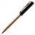 Ручка подарочная шариковая Galant Black Melbourne корпус золотистый с черным золот детали узел 0,7мм