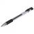 Ручка гелевая черная с грипом Staff Basic Needle GP-679 игольчатый узел 0,5мм линия письма 0,3мм