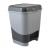 Ведро-контейнер 8л с педалью для мусора 30х25х24см цвет серый/графит 427-серый