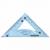 Набор чертежный малый гибкий ЮНЛАНДИЯ "FLEX" (линейка 15 см, 2 треугольника, транспортир), пенал