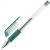 Ручка гелевая зеленая с грипом узел 0,5мм линия письма 0,35 корпус прозрачный Staff Everyday