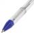 Ручка шариковая 0.7мм масляная синяя корпус прозрачныйлиния письма 0,35мм Офисмаг