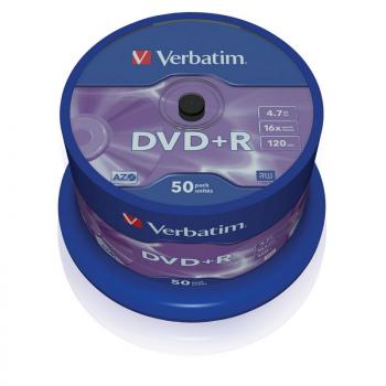 Носители информации DVD+R, 16x, Verbatim