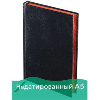 Ежедневник н/дат А5 160л Brauberg Black Jack под старинную кожу красный