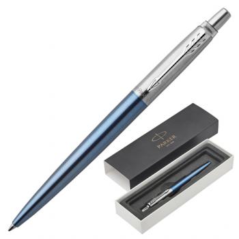 Ручка шариковая PARKER "Jotter Core Waterloo Blue CT", корпус голубой, детали хром, синяя