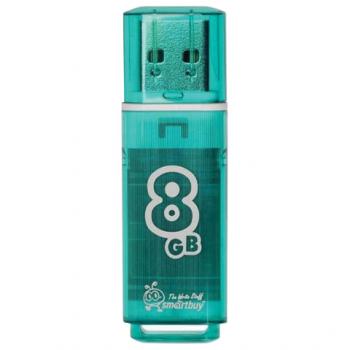 Флеш диск 8GB SMARTBUY Glossy USB 2.0 зеленый SB8GBGS-G