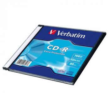 Диск CD-R 700Mb   52x Verbatim Extra Protection, Slim