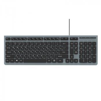 Клавиатура Ritmix RKB-400 Grey Проводная SLIM ,USB