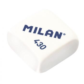 Ластик квадратный Milan 430 28х28х13мм каучук мягкий в ассортименте/30