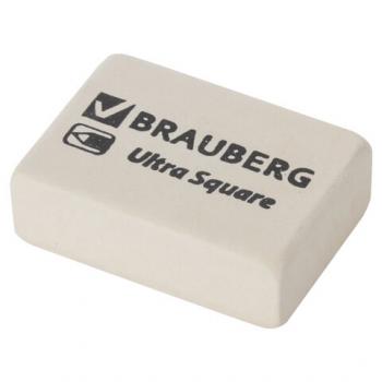 Ластик прямоугольный Brauberg Ultra Square 26х18х8мм белый натуральный каучук/80