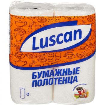 Полотенца бумажные Luscan 2-сл с тиснением 2рул./уп