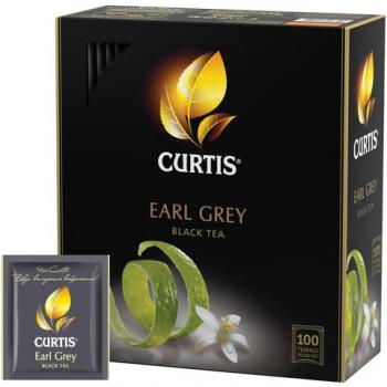 Чай 100пак CURTIS Earl Grey черный с бергамотом в конвертах по 2 г