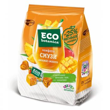 Конфеты мармелад Eco Botanica Смузи Ананас Манго 150г