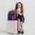 Рюкзак Brauberg Classic легкий каркас премиум материал Graceful cat фиолетовый 37х32х21см
