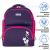 Рюкзак Brauberg Classic легкий каркас премиум материал Graceful cat фиолетовый 37х32х21см