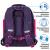 Рюкзак Brauberg Classic легкий каркас премиум материал Graceful cat фиолетовый 37х32х21см