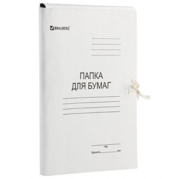 Папка на завязках картон 440г/м2 немелов до 200л