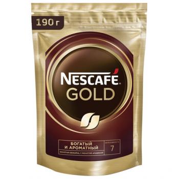 Кофе молотый в растворимом NESCAFE "Gold" 190 г, сублимированный