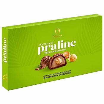 Конфеты шоколадные O'ZERA "Praline" пралине с цельным фундуком, 190 г