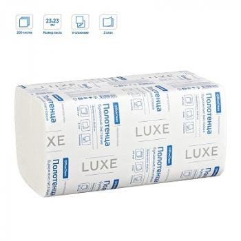 Полотенца листовые OfficeClean Professional(V-сл) (Н3), 2-слойные, 200л/пач., 23*23см, белые, 