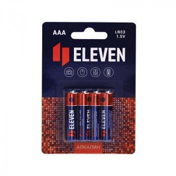 Батарейка AAA (LR03)  Eleven  алкалиновая, BC4