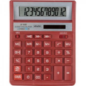 Калькулятор настольный Attache AF-888 12-разрядный красный 204x158x38 мм