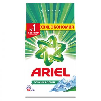 Порошок стиральный 6кг автомат Ariel (Ариэль) Горный родник для белого 